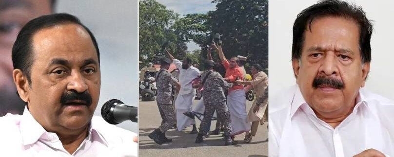 ആഭ്യന്തരമന്ത്രി അമിത് ഷായ്ക്കുനേരെ യൂത്ത് കോൺഗ്രസ് പ്രവർത്തകർ കരിങ്കൊടി പ്രതിഷേധം നടത്തിയതിൽ മുഖ്യമന്ത്രിക്കും ആഭ്യന്തര മന്ത്രിക്കും അതൃപ്തി.